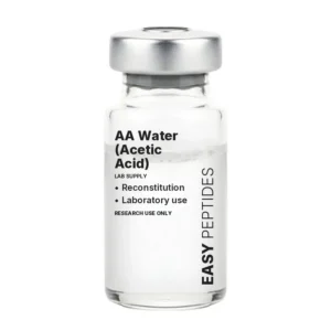 AA Water (Acetic Acid) research peptide vial, Easy Peptides
