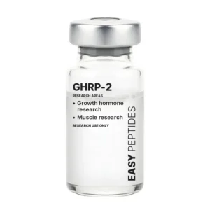 GHRP-2 research peptide vial, Easy Peptides
