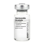 Sermorelin Acetate research peptide vial, Easy Peptides