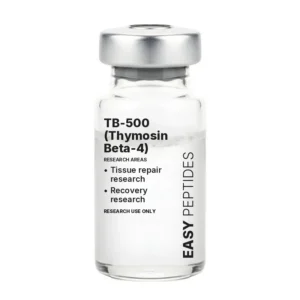 TB-500 (Thymosin Beta-4) research peptide vial, Easy Peptides