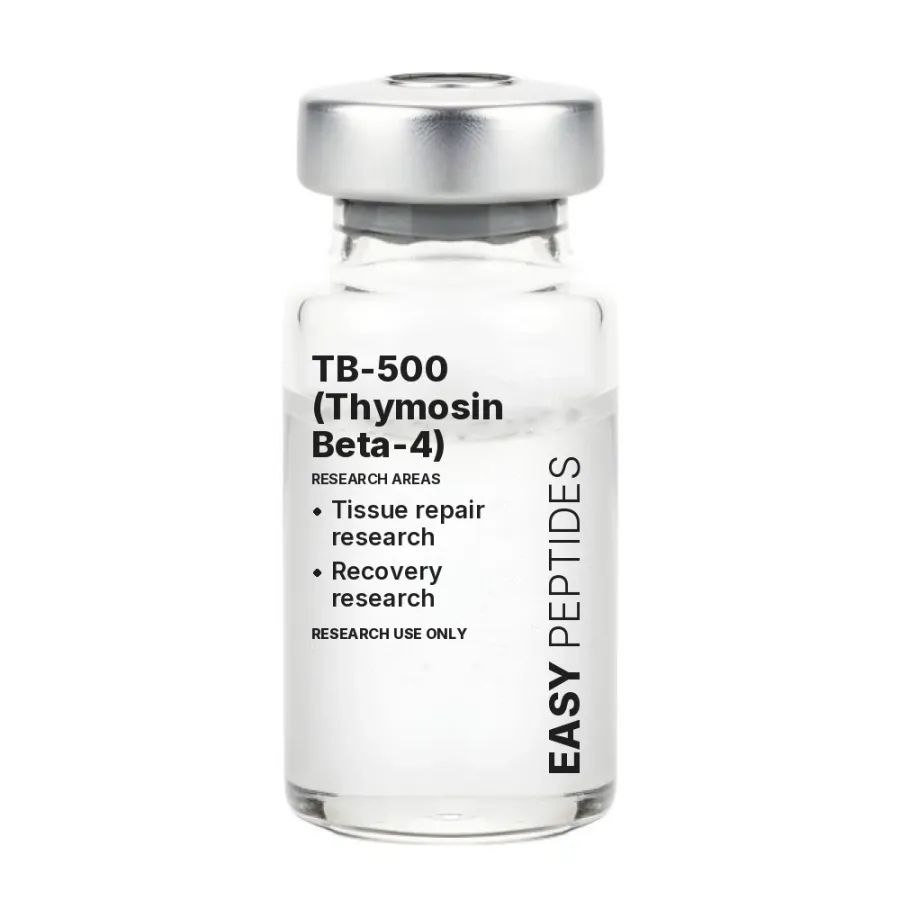 TB-500 (Thymosin Beta-4) vial TB-500 (Thymosin Beta-4) research peptide vial, Easy Peptides