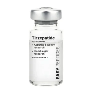 Tirzepatide research peptide vial, Easy Peptides